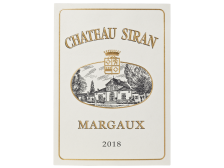 Château SIRAN rouge 2018 la bouteille 75cl