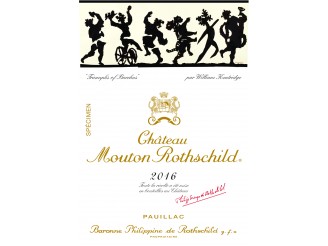 Château MOUTON-ROTHSCHILD 1er grand cru classé 2016 bottle 75cl