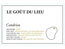 TARDIEU-LAURENT Condrieu "Le Goût du Lieu : Côte Bonnette" 2020 la bouteille 75cl