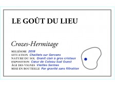 TARDIEU-LAURENT Crozes-Hermitage "Le Goût du Lieu : Les Méjeans" 2018 la bouteille 75cl