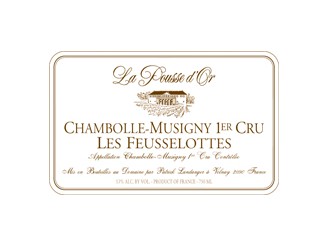 Domaine de La POUSSE d'OR Chambolle-Musigny Les Feusselottes 1er cru rouge 2014 la bouteille 75cl