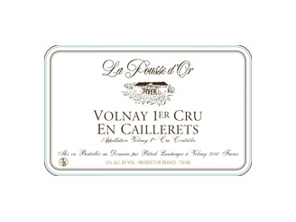 Domaine de La POUSSE d'OR Volnay En Caillerets 1er cru rouge 2022 la bouteille 75cl