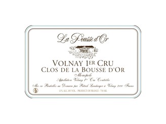 Domaine de La POUSSE d'OR Volnay Clos de la Bousse d'Or 1er cru rouge 2022 la bouteille 75cl