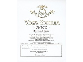 VEGA SICILIA Unico 2011 la bouteille 75cl